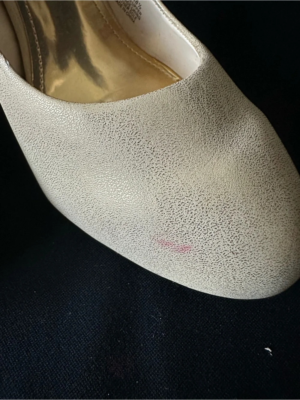 Vince Camuto Leather Platform Shimmery Champagne High Heel Pumps 8.5 shoes